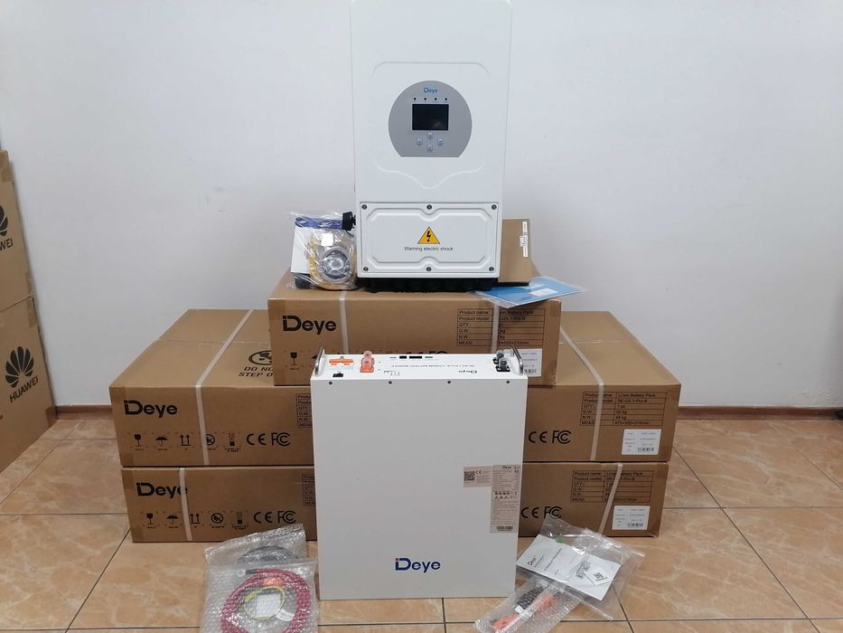 Комплект резервного живлення інвертор Deye SUN-6K батарея SE-G5.1Pro-B