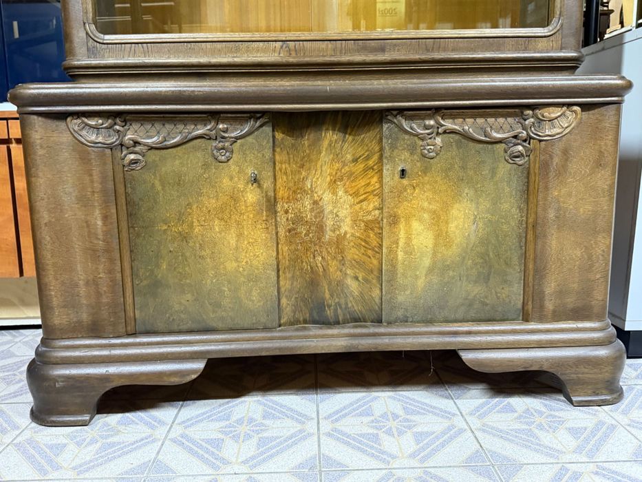 ** ANTYCZNY KREDENS ** z Niemiec Witryna + komoda | DOWÓZ DO DOMU