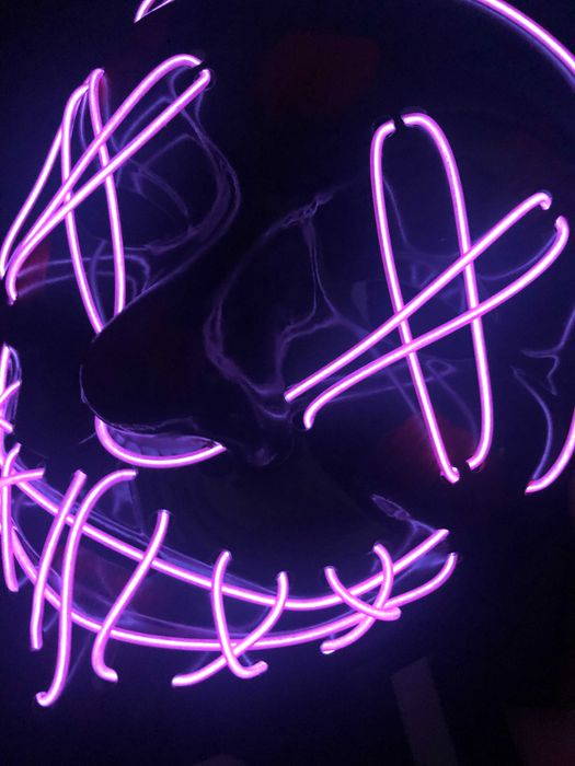 Máscara nova Halloween/Carnaval LED