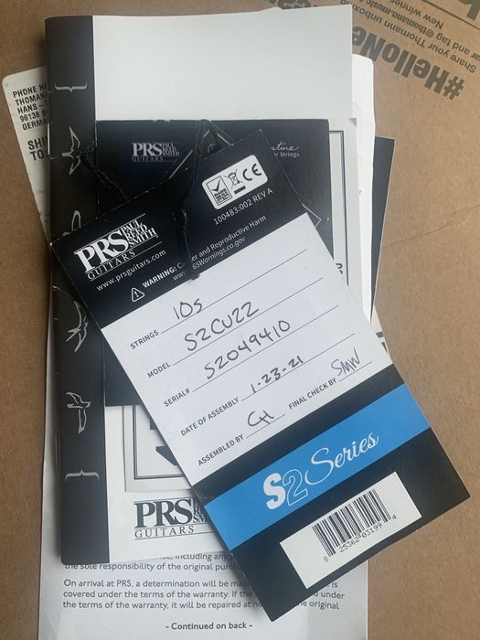 PRS S2 Custom 22 Whale Blue / seymour duncan