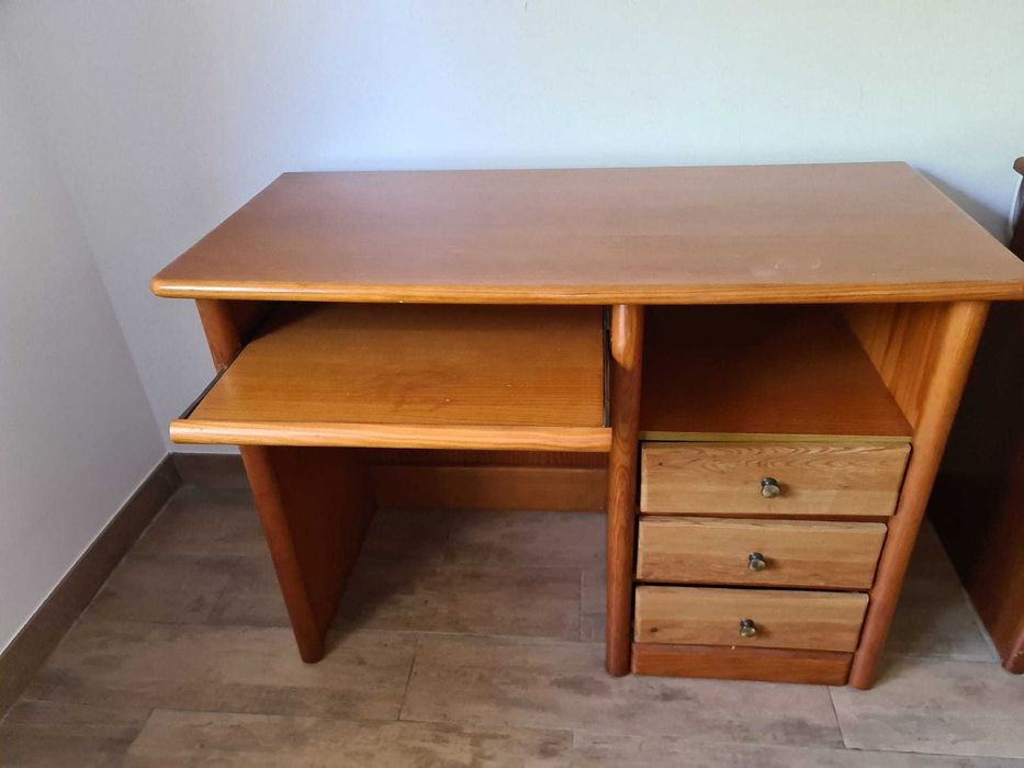 Secretária madeira maciça Pinho mel