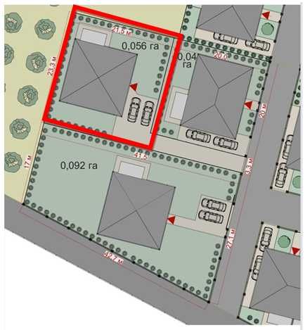 Будинок 94,2м.кв. Газ. Центральні кумунікації. 0,056 га.