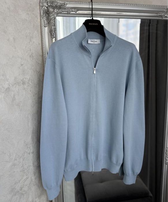 Чоловічий светр кардиган на замку gran sasso