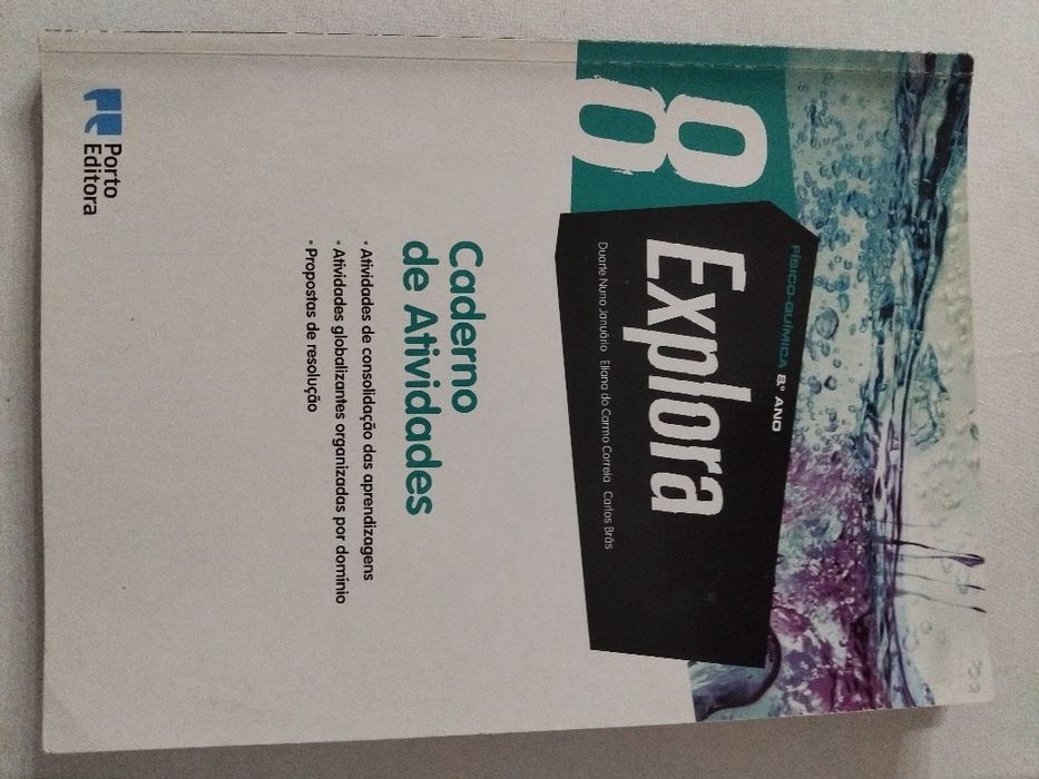Caderno de Atividades 8°ano Físico-Química  Explora usado e bom estado