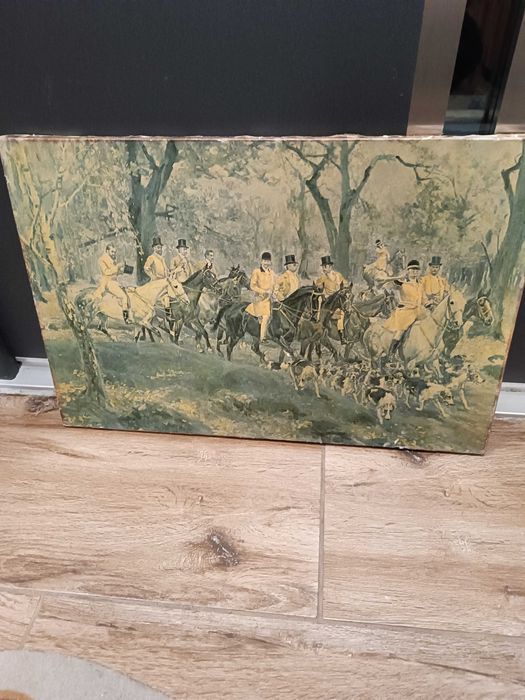 obraz na płótnie Polowanie Par force u Józefa Potockiego Kossak