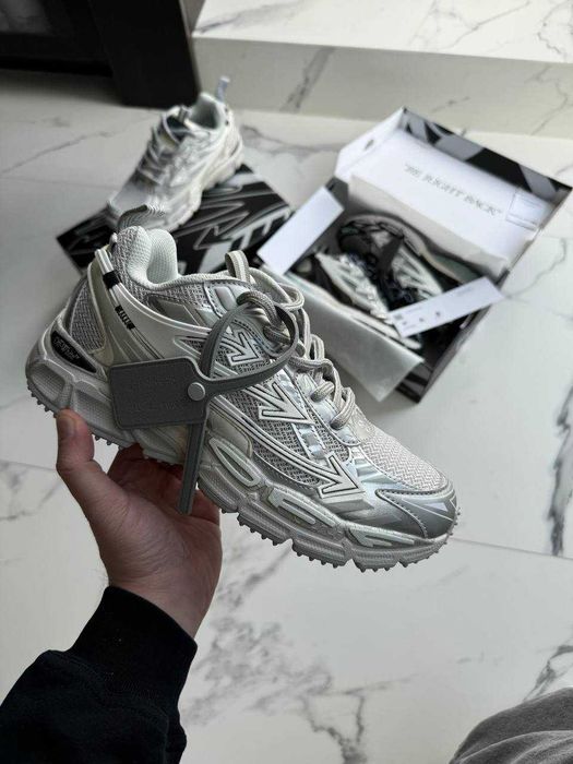 Кросівки Off-White Be Right Back Grey / кроси Офф-Вайт Бі Райт сірі