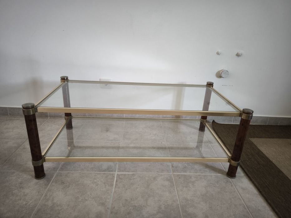 Mesa de centro de sala em vidro