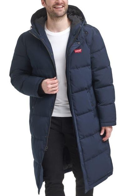 Парка куртка довга чоловіча пуховик LEVI'S levis Long Hooded Puffer М