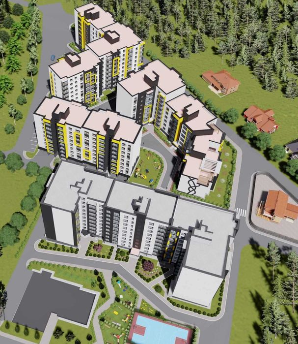 Продаж 2-кімнатної квартири в новобудові від забудовника , район Бам