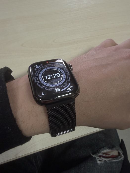 Apple Watch Series 7 45mm Grafite Stainless Steel