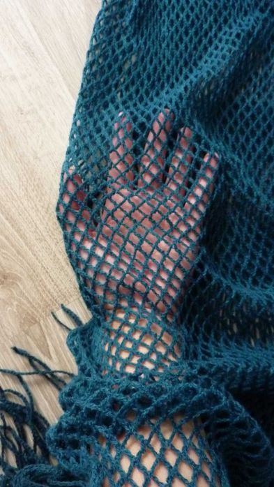 Szal, komin dwustronny z dzianimy