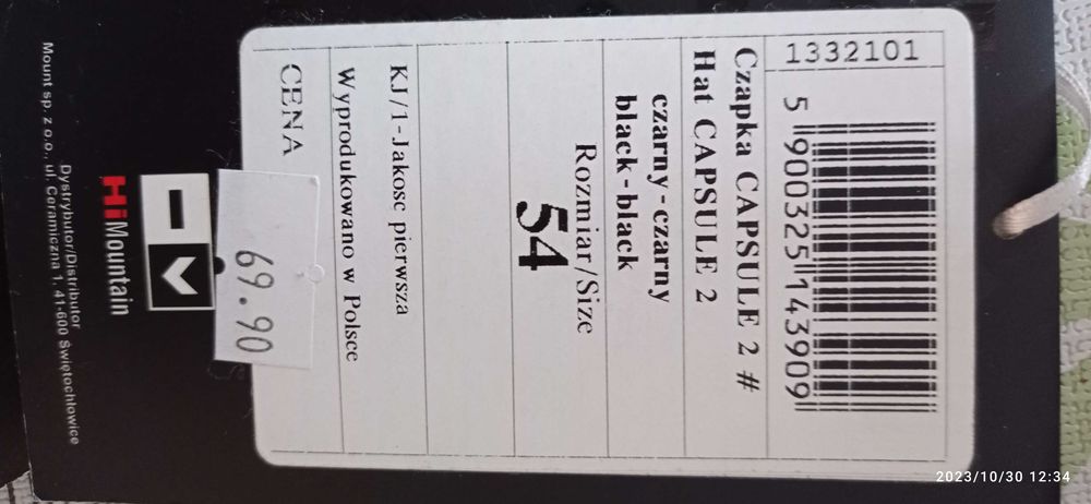 Czapka Hi Mountain wind stoper obwód 54cm