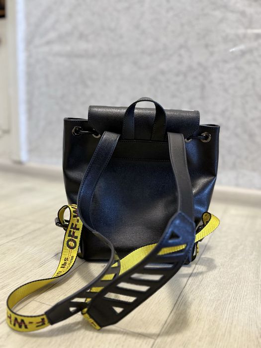 Рюкзак Off-White оригінал (Італія), шкіряний рюкзак