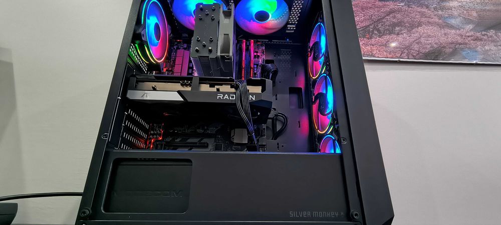 Komputer Gamingowy: RX 6650 XT 8GB/Ryzen 5 5500/SSD M.2/AM4/ARGB