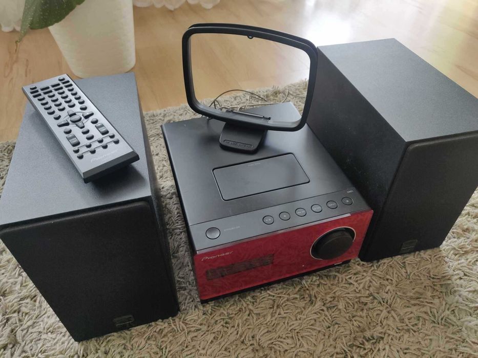 Pioneerコンポ X-CM31-R [レッド] 中古】パイオニア CDミニ