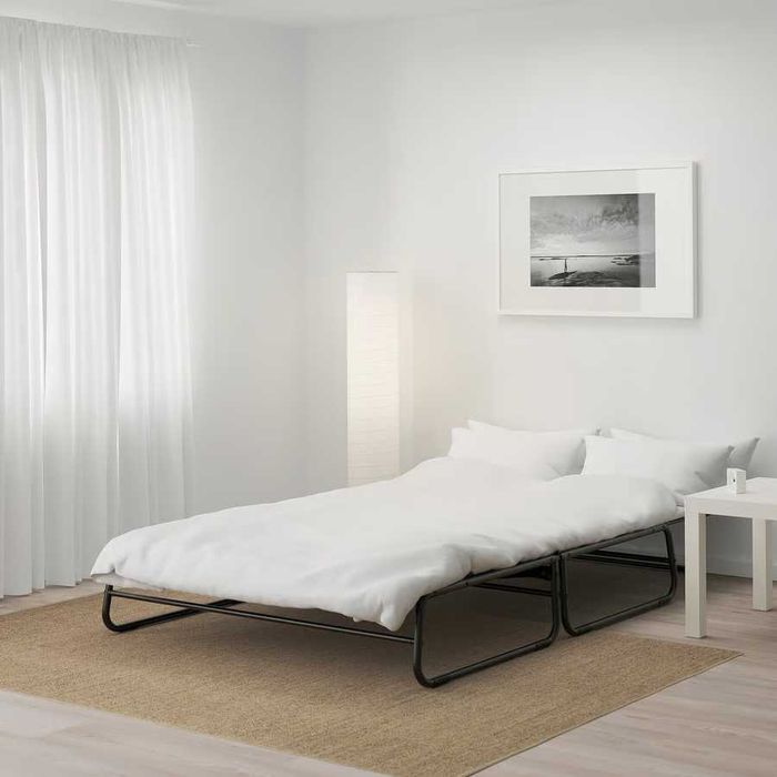 Sofá-Cama IKEA HAMMARN – 2 em 1 -Cinza-Escuro |Excelente Estado!| 50 €