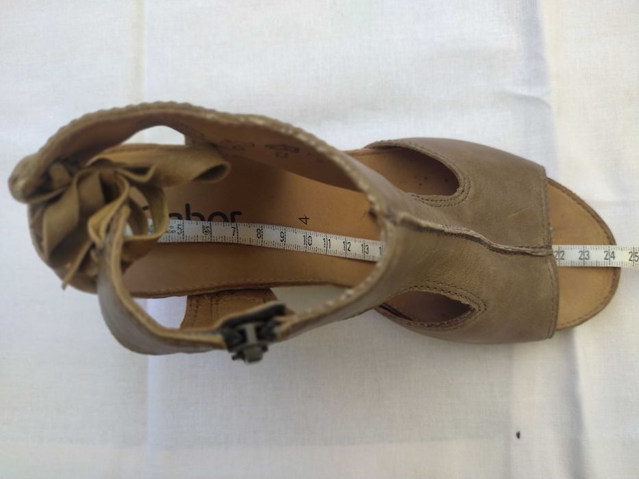 Sandały GABOR r. 37  , 24,3 cm SKÓRA NATURALNA