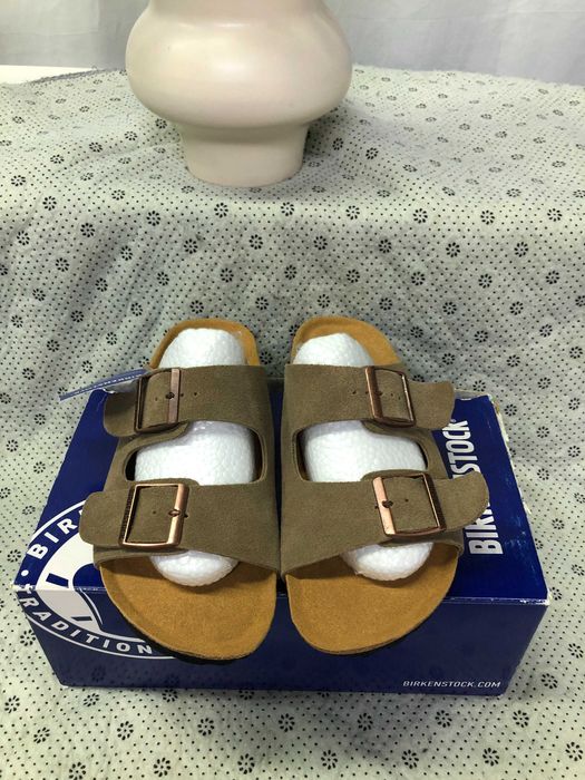 Birkenstock Arizona Soft Footbed Suede brown Rozmiar 40