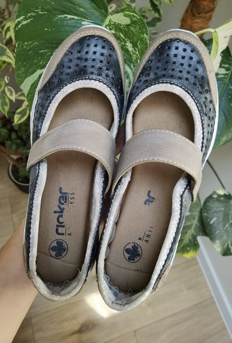 Rieker półbuty, baleriny damskie 39