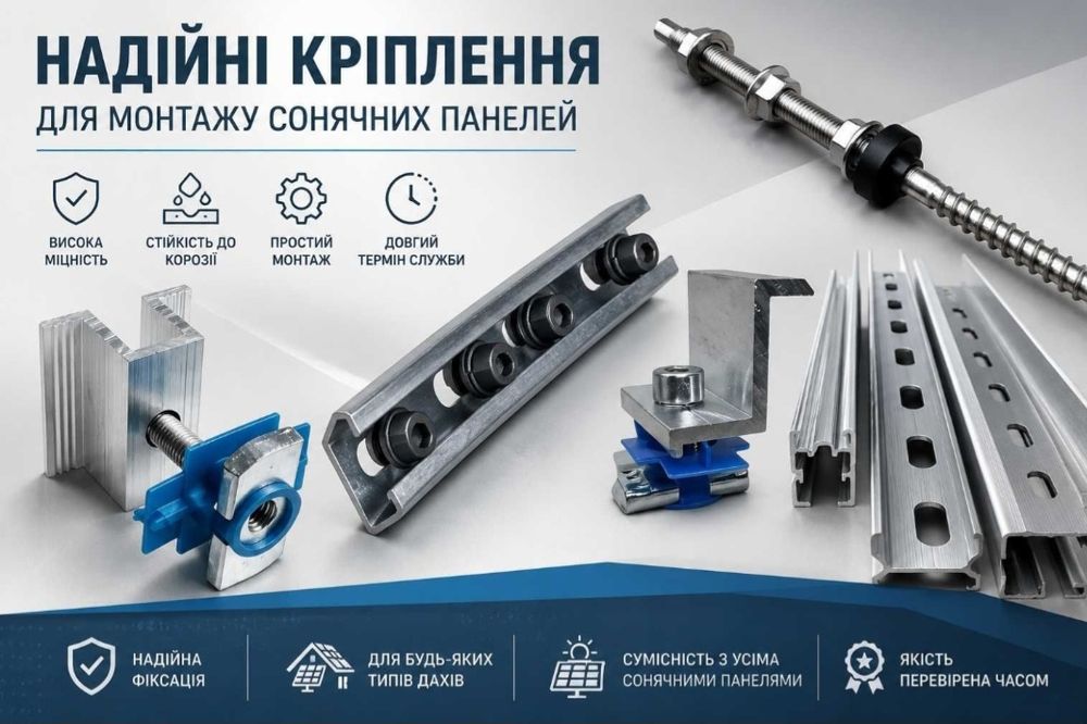 кріплення для сонячних панелів