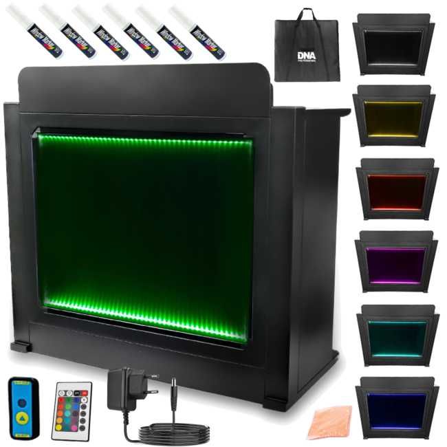 DNA DJ BOOTH XL BK stanowisko DJ podświetlana tablica LED RGB + etui