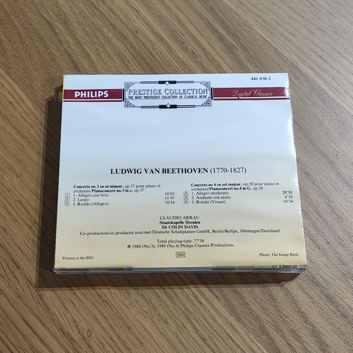 Prestige Collection Beethoven Piano Concertos para Piano Nº 3 e 4