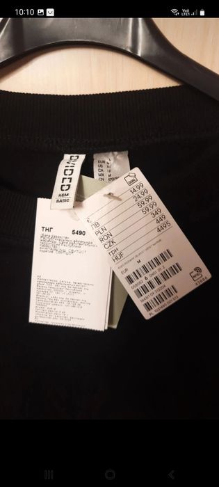 Bluza czarna krótsza M/L