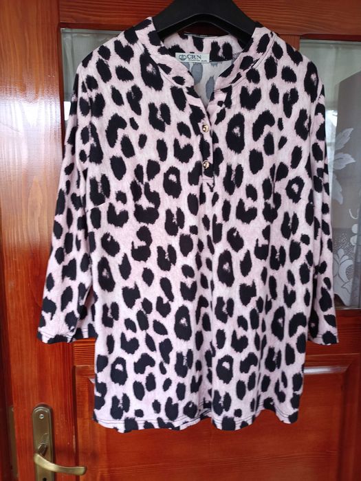 Bluzka panterka rękaw 3/4