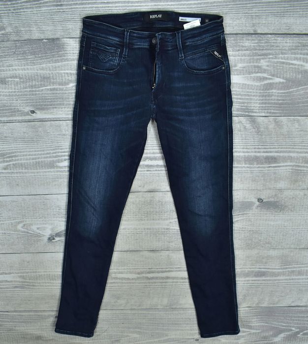 Replay Hyperflex Anbass Slim Fit Męskie Spodnie Jeansy W30 L32