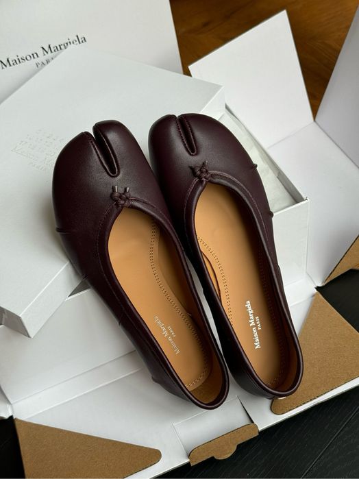 Бордові балетки таби Tabi Ballerinas Maison Margiela 39