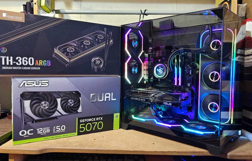 Потужний комп'ютер Ryzen 7 7700 5.3 GHZ, RTX 5070 , 32GB DDR5, SSD 1TB