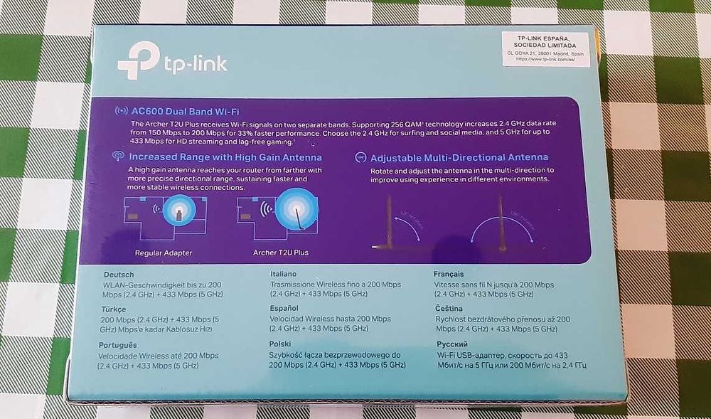 TP-LINK AC600 Antena Wireless Computador (usado mas em ótimo estado)