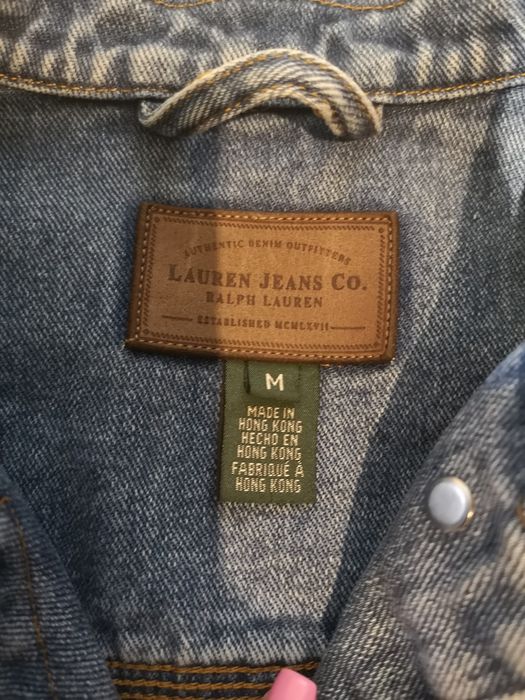 Kurtka kurteczka Ralph Lauren bawełna katana jeansowa