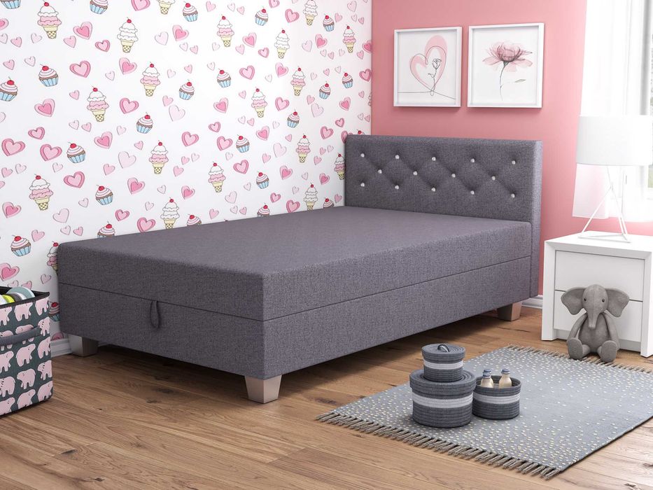 Tapczan pojedynczy Łóżko z Materacem Wersalka jednoosobowa Kanapa Sofa