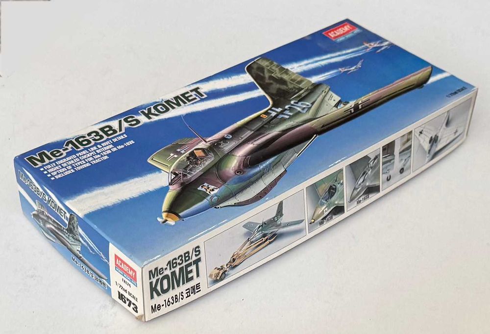 Academy_Me-163B/S Komet. ESc.1:72. Completo e como novo.