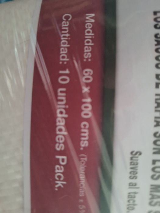 10 Sacos de rafia 60x100 cms