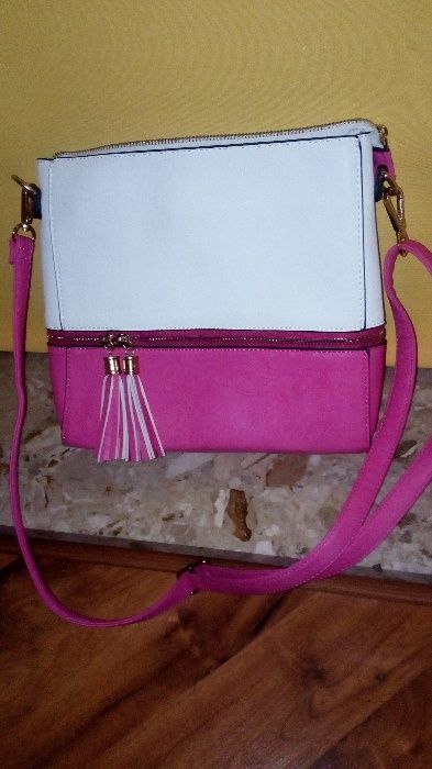 Torebka 2w1 na długim pasku lub kopertówka