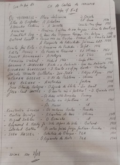 Lote de livros variados