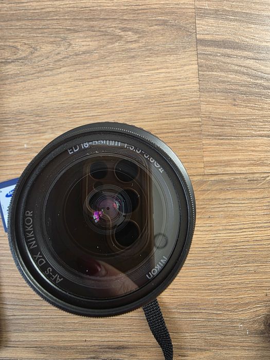 Nikon d3000 com lente 18-55mm e 55-250mm