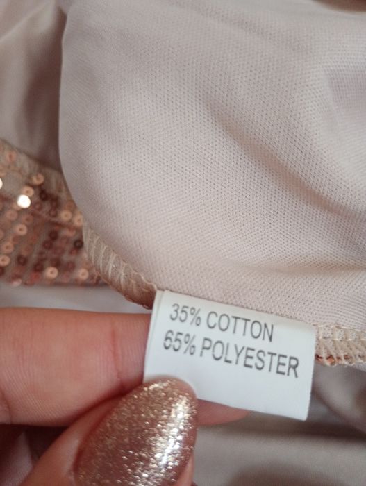 Złota sukienka mini roz M