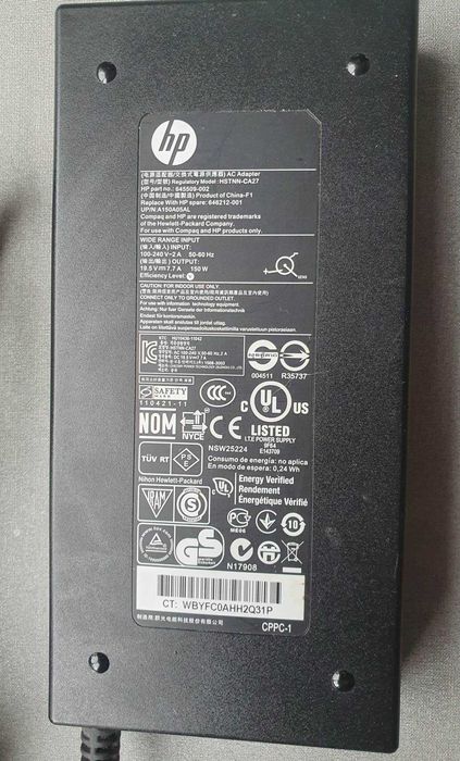 Carregador Original HP 150W 19.5V 7.7A