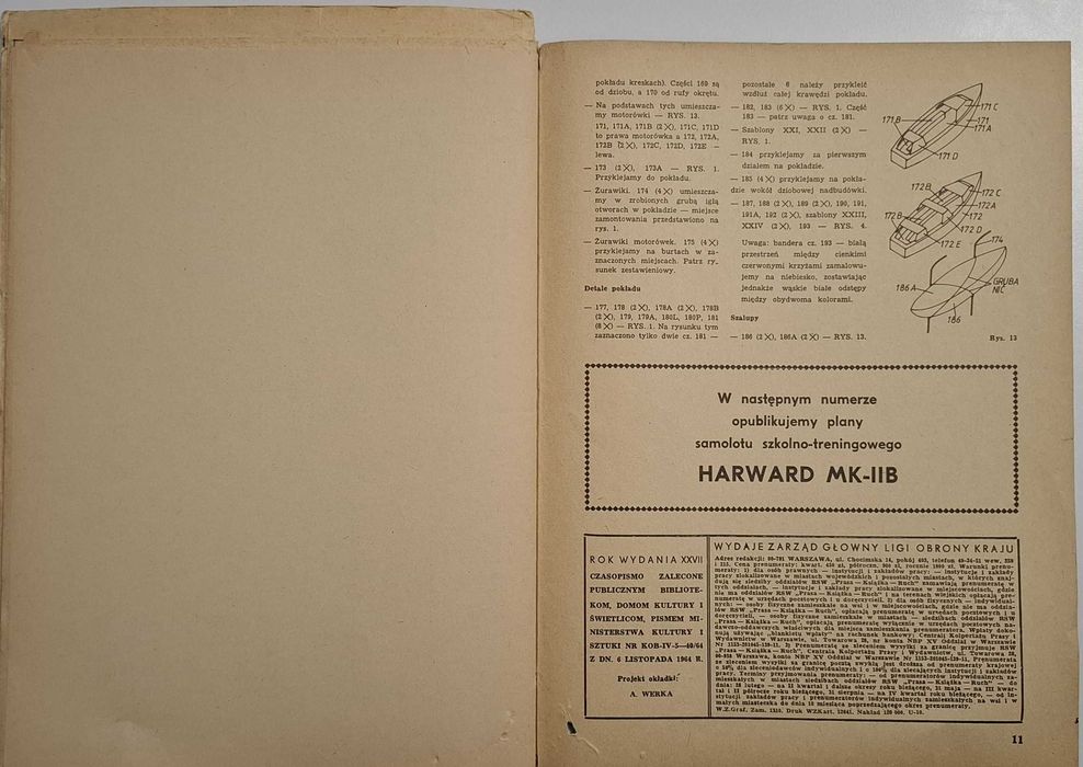 Mały Modelarz 4-5/88 Krążownik HMS Dido Stan Kolekcjonerski