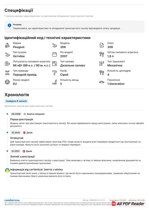 Peugeot (Пежо) 308