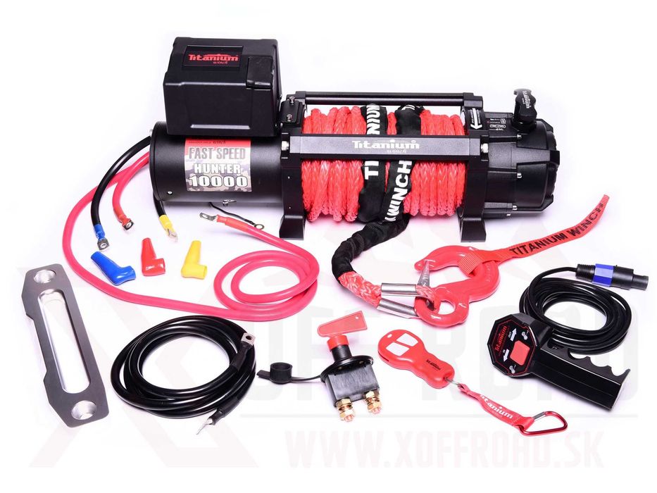 Wyciągarka elektryczna Titanium Hunter10000lbs 12V BARDZO SZYBKA 104:1