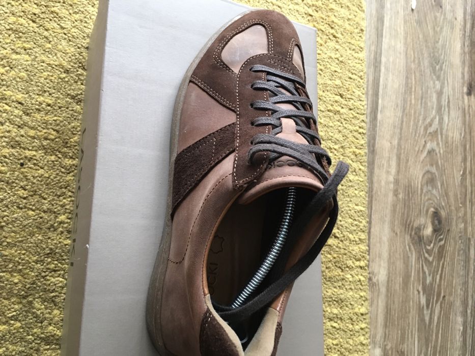 Sneakersy męskie z prawdziwej skóry - Lasocki