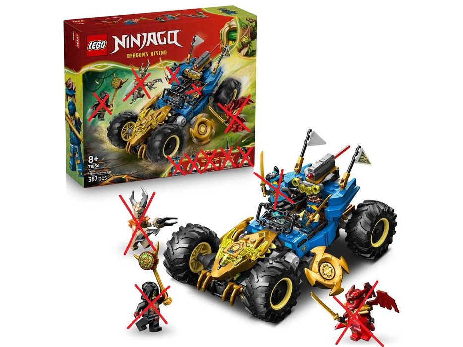 LEGO Ninjago 71856 - Wielofunkcyjny samochód Jaya (BEZ FIGUREK)