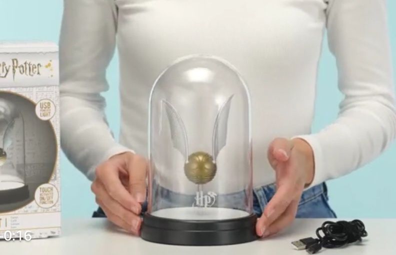 Harry Potter snitch em cúpula candeeiro USB - NOVO