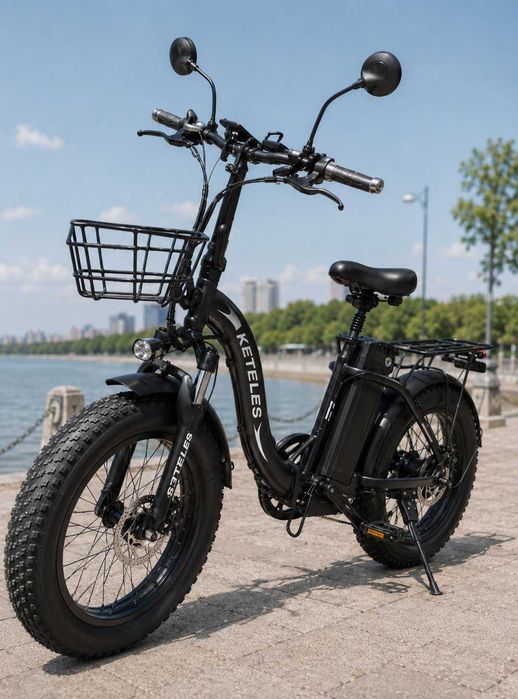 ТОП! Электровелосипед складной KETELES KF9 750W 48V 20" электробайк електровелосипед новий купити з гарантією е-байк фетбайк електро велосипед
