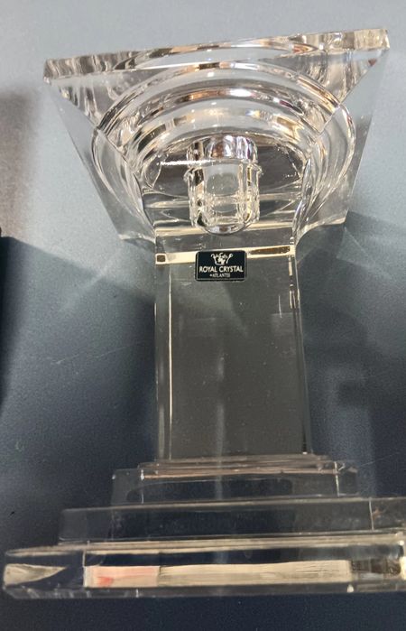Castiçal de cristal ATLANTIS , com vela.