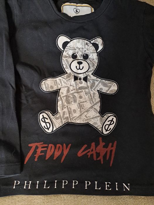 футболка з довгими рукавами Philipp Plein Paisley Teddy Bear.